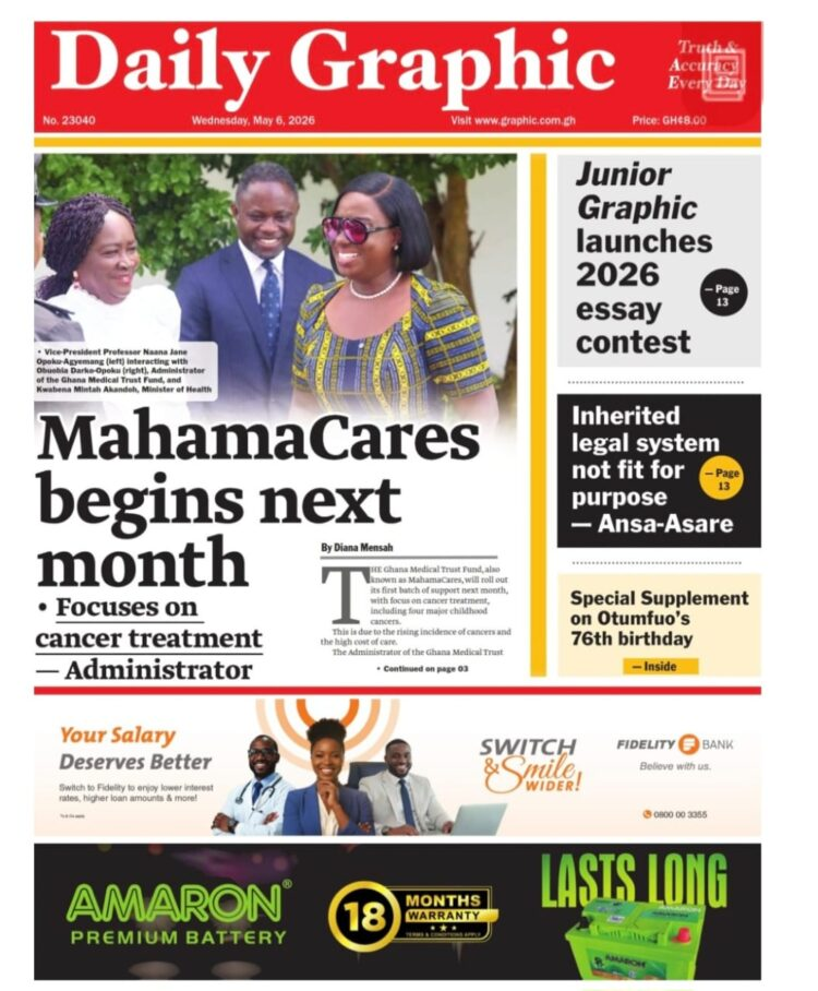Today’s front pages: Wednesday, May 6, 2026