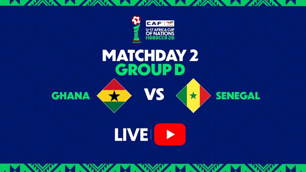 Watch Live: Ghana vrs. Senegal – U-17 AFCON