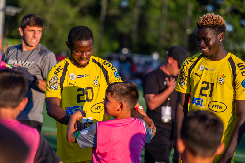 Bryant University: Huge fans storm Black Stars training ground -PHOTOS