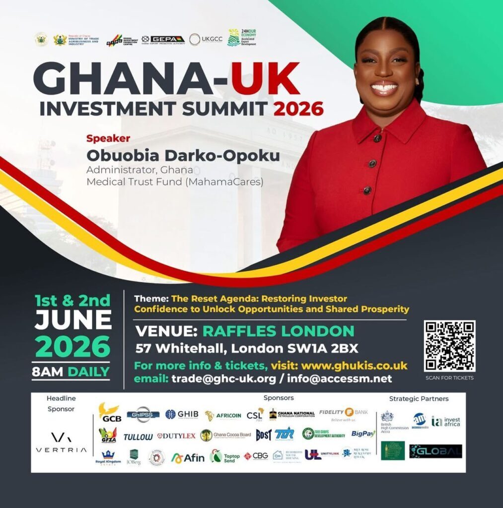 Obuobia Darko-Opoku to champion sustainable financing for specialised healthcare at Ghana–UK Investment Summit 2026