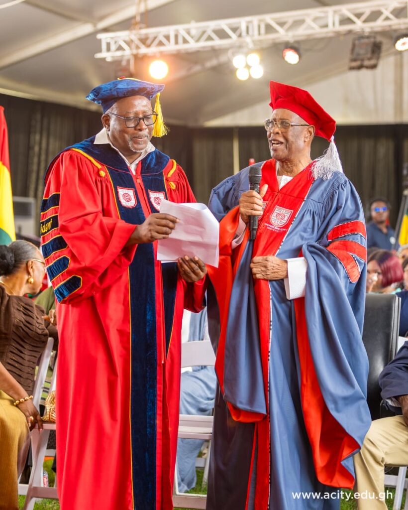 Academic City University honours Alhaji Mahama Iddrisu for distinguished service