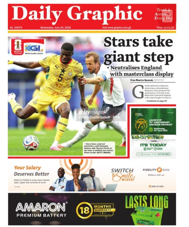 Today’s front pages: Wednesday, June 24, 2026