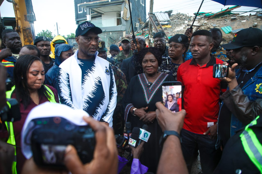 Photo Story: Vice President visits North Industrial building collapse site