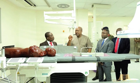 ghana news President opens new Korle Bu cath lab