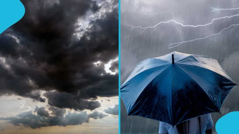 Ghana weather: GMet names areas likely to experience rain and thunderstorms today, August 27