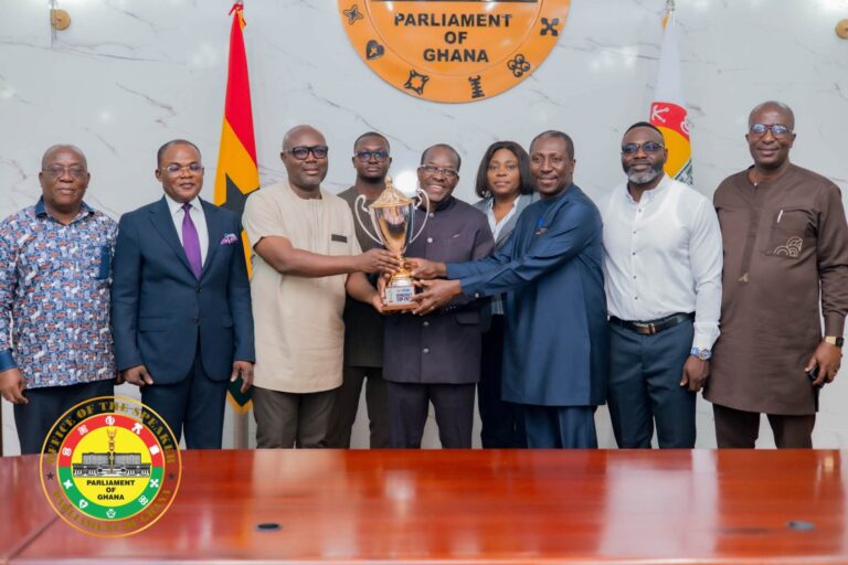 Democracy Cup 2026: Bagbin receives trophy as Hearts, Kotoko prepare for decisive clash