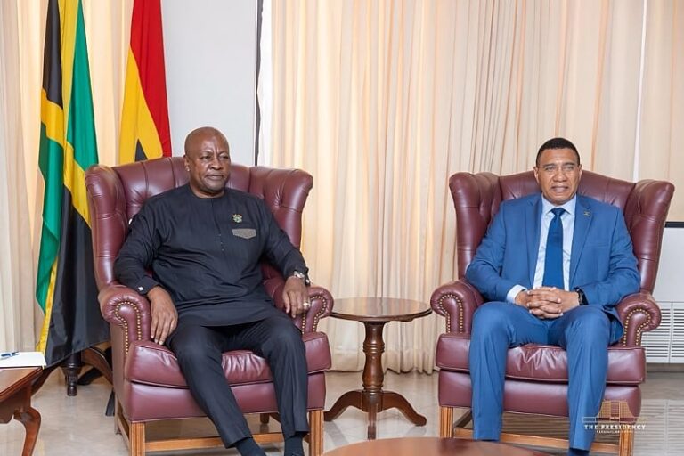 Ghana-Jamaica Diplomatic Summit: President Mahama Strengthens Bilateral Ties Through Strategic State Visit