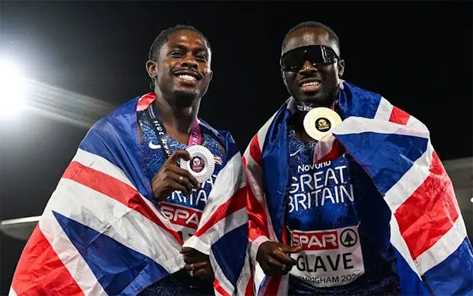 Romell Glave Leads Great Britain To European 100m One-Two In Birmingham