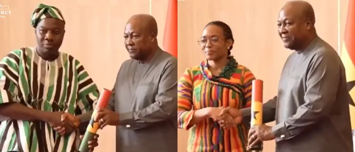 Mahama swears in Ayariga, Zanetor as ministers