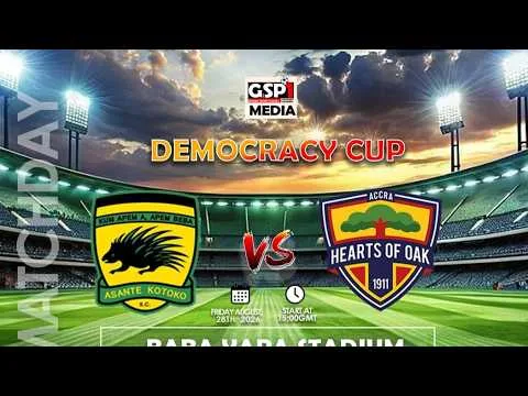 Watch Live: Asante Kotoko vs. Hearts of Oak-2026 Democracy Cup