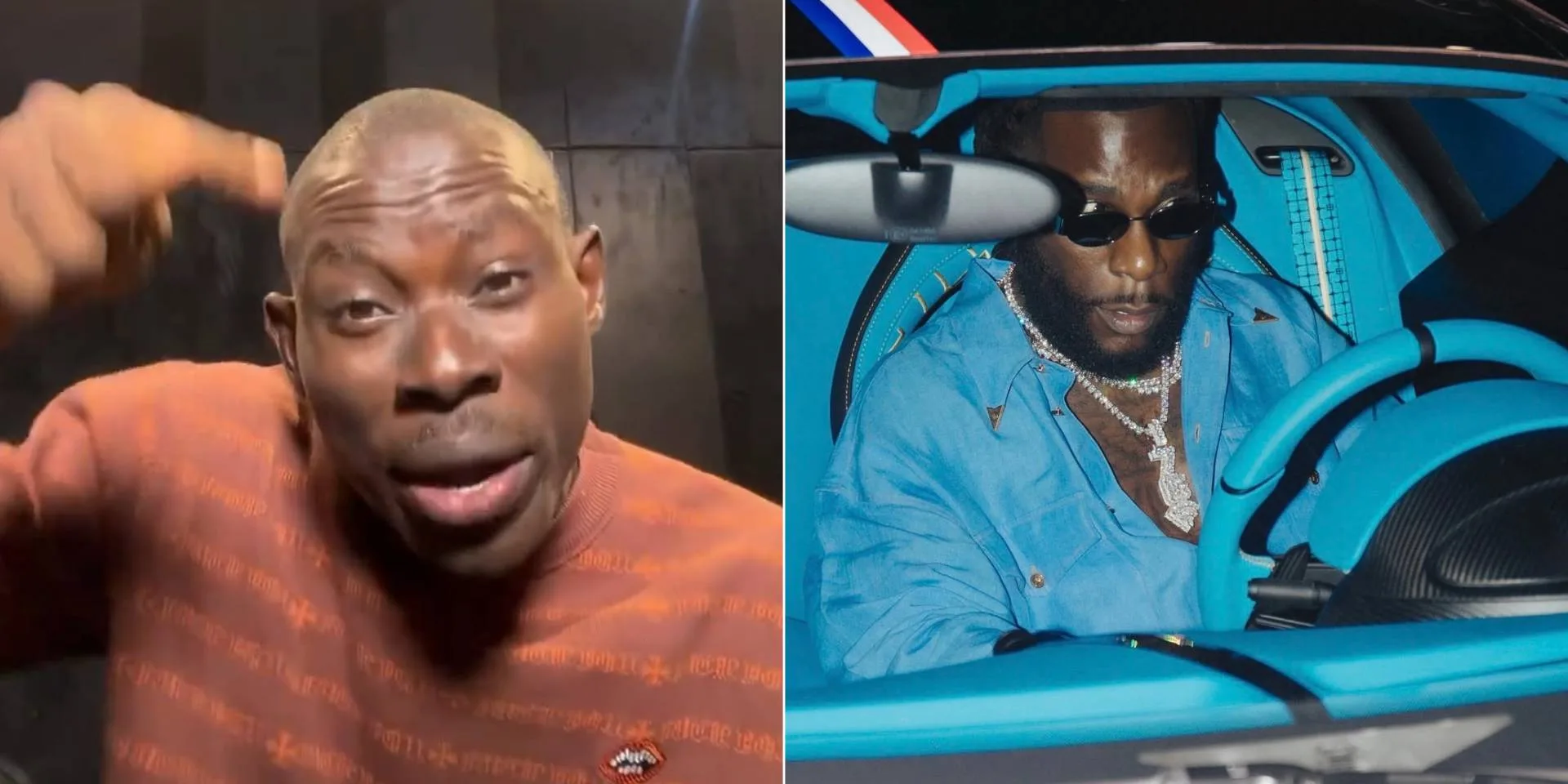“Nigerians are hungry, you’re buying car” – Geh Geh criticises Burna Boy