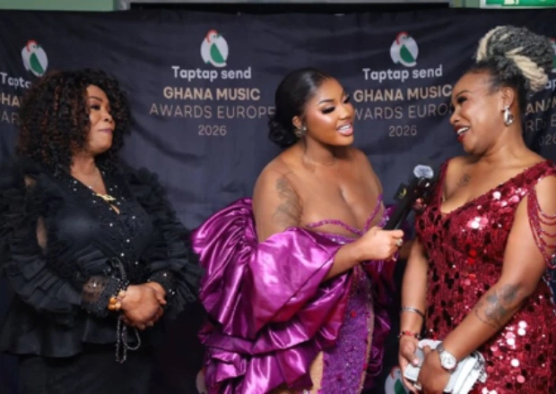 Nana Adjoa Lovia Shines At Ghana Music Awards Europe Red Carpet