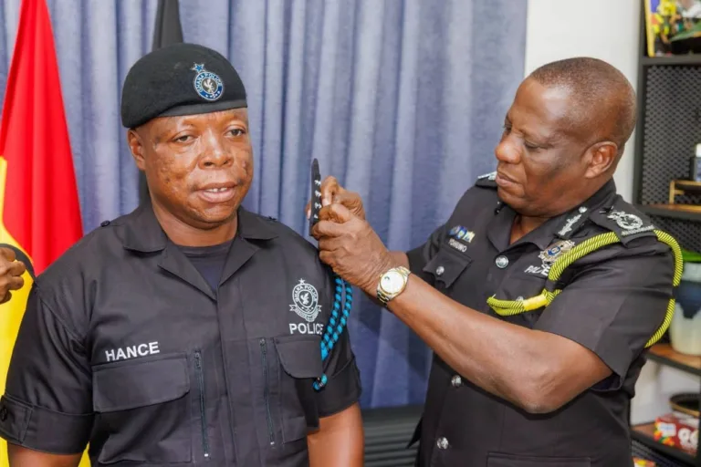 IGP decorates officer promoted for saving lives at Aboso