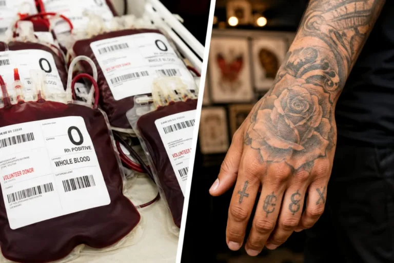 Tattooed persons eligible to donate blood after six-month wait