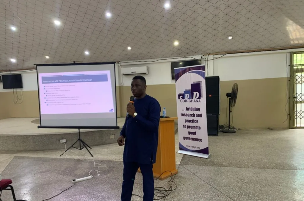 CDD-Ghana pushes for independent authority to regulate political financing 